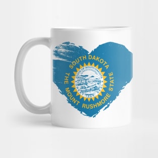 U.S. State - I Love South Dakota - South Dakota Flag Mug